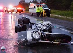 Accidentes de motos y bicicletas